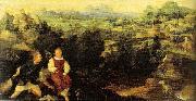 Landschaft mit Tobias und dem Engel Jan van Scorel